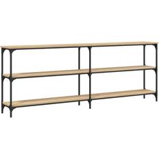 Møbler vidaXL konsolbord 200x29x75 konstrueret træ sonoma-eg