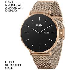 Smart Amoled Rose Gold Mesh Watch, Multi, Print