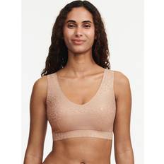 Léopard Soutiens-gorge Chantelle Padded V-Neck Bralette - Beige