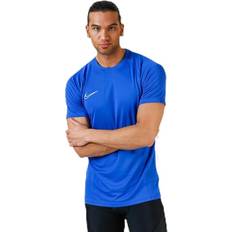 Herre - One Size T-shirts Nike Dry Academy Top Blue/White, Male, Tøj, T-shirt, Fodbold, Blå