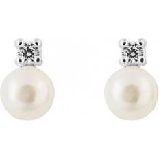 Beginnings Zirconia Pearl Stud E6236W