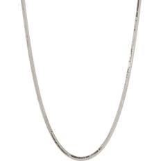 Luv AJ The Classique Herringbone Chain Halsband Dam Silver