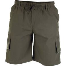 Green Shorts Duke Nick D555 Elasticated Waist Cargo Shorts Khaki