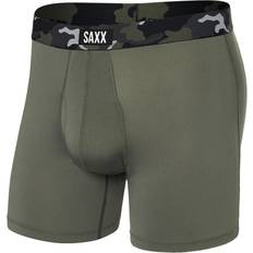 Saxx Sport Mesh Boxer Brief - Dusty Olive/Camo Waistband