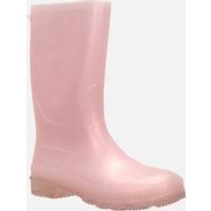 PVC Children's Shoes Mountain warehouse Childrens/Kids Plain Wellington Boots Pink