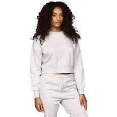Juice Catalina Crew Neck Crop Sweatshirt Grey