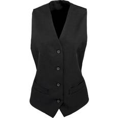 Premier Womens/ladies Lined Polyester Waistcoat Bar Wear Catering