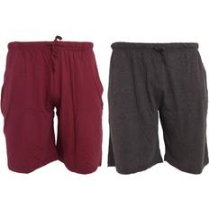 Multicolore Shorts Tom Franks Pantaloncini Lounge in Maglia 2 Pacchi - Nero/Grigio/Multicolore