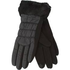 Eastern Counties Leather Giselle Faux Fur Cuff Gloves Black One