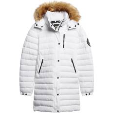 Blanco Abrigos Superdry Chaqueta Fuji Blanco Mujer - White