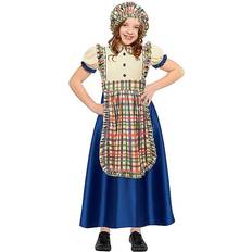 Very Wild Nights Victorian Girl's Check Deluxe Fancy Dress Costume