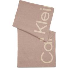 Nylon Sciarpe Calvin Klein Double Face Sciarpa - Beige