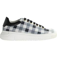 Armani Emporio Checkered Mens Black/White Trainers Multicolour