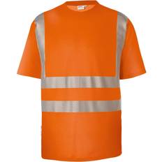 Arbeitsoberteile reduziert Kübler Workwear Warnschutz-T-Shirt Reflectiq PSA Warnorange Gr