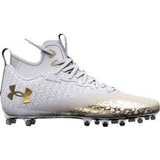 Under Armour Women Soccer Shoes Under Armour Women's Spotlight Clone MC Football Cleats, 8.5, White/Gold Holiday Gift