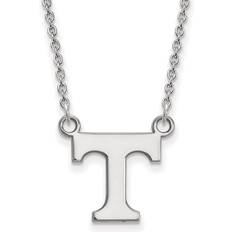 Tin Necklaces LogoArt Sterling Silver U of Tennessee Initial T Pendant Necklace instock N13955