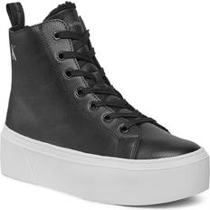 Calvin Klein HighTop Leather Sneakers - Sort