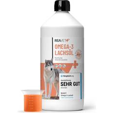 Haustiere Reavet Reavet lachsöl hunde 1 liter, omega 3 & 6 barf öl