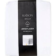 Maison Jersey stræklagen Hvid