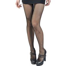 Fishnet Crotchless Tights - Black