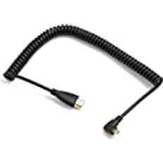 Cables System-S Micro HDMI Male Right Angled to Spiral