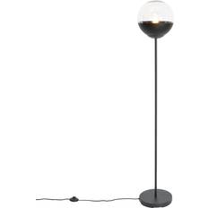 QAZQA Floor Lamps & Ground Lighting QAZQA Retro black Eclipse Floor Lamp