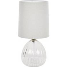 Dunelm Cherie Glass Cream Table Lamp