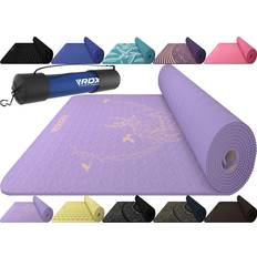 RDX Design 2 RDX Yoga Mat TPE 6mm Thick with Straps & Carry bag