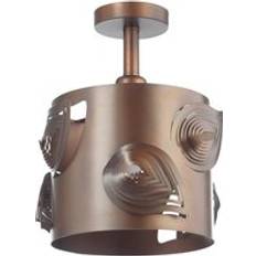 Bronze Ceiling Flush Lights Happy Homewares Contemporary Leaves Ceiling Flush Light