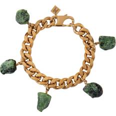 Armband collar ruby zoisite guld