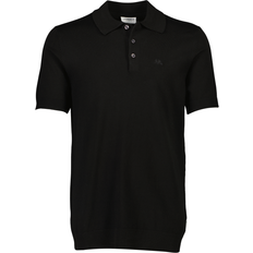 Viskose Pikéskjorter Lindbergh Poloshirt Sort