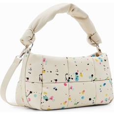 Desigual Splatter 23 Puffy Rennes Handbag White