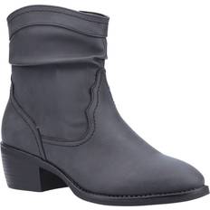 Vegan Ankle Boots Divaz Black Adele Ankle Boot