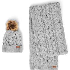 Accessories Barbour Women's Penshaw Beanie & Scarf Gift Set Grey