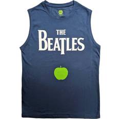 Denim - Unisexe Hauts The Beatles Unisex Apple Cotton Logo Tank Top - Bleu