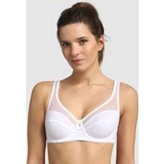 DIM Sujetadores DIM Generous Bra in Organic Cotton Mix White