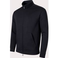 Emporio Armani Herre Sweatere Emporio Armani Felpa Bomuld Logo Zip Hoodie - Black