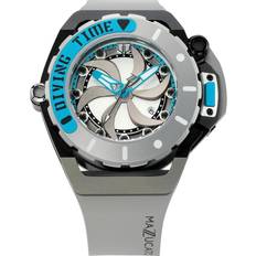 Klockor Mazzucato RIM Scuba Blue Grey Reversible Twin Automatic SUB06-GY312 100M White
