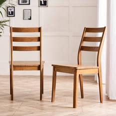 Brown Kitchen Chairs Furniturebox Furniturebox Uk Set Of 2 Lynton Kitchen Chair 2pcs