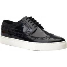 Base London Scarpe Brogue in Pelle Topolino da Uomo - Nero