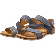 Dame - Velcrobånd Højhælede sko El Naturalista Læder Sandaler N5810S Panglao Blå