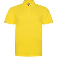 6XL Polo Shirts Pro Rtx Mens Pique Polo Shirt Yellow