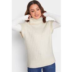 Roll Neck Jumpers - White LTS Tall Roll Neck Knitted Top White 22-24