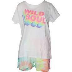 White - Women Pyjamas Forever Dreaming Womens/Ladies Wild Soul Pyjama Set White/Multicoloured