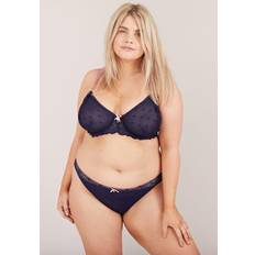 Gold Underwear Oola Spot And Lace Bikini Knicker Navy 26-28