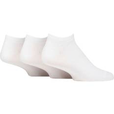 Pringle Pair Pack Bamboo Trainer Socks White One