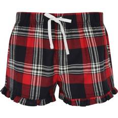 Flanelli Shortsit Skinnifit Womens/Ladies Tartan Shorts Pink/White/Blue