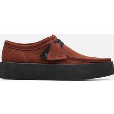 Rød Mokkasiner Clarks Suede Wallabee Cup Moccasin - Brun