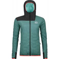 Skidor - Turkosa Jackor Ortovox Swisswool Piz Badus Jacket Syntetjacka Dam Arctic Grey