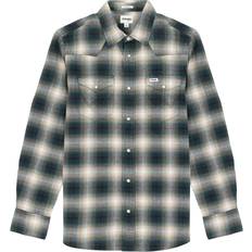 Wrangler Herr Ls Western skjorta, Dark Matcha